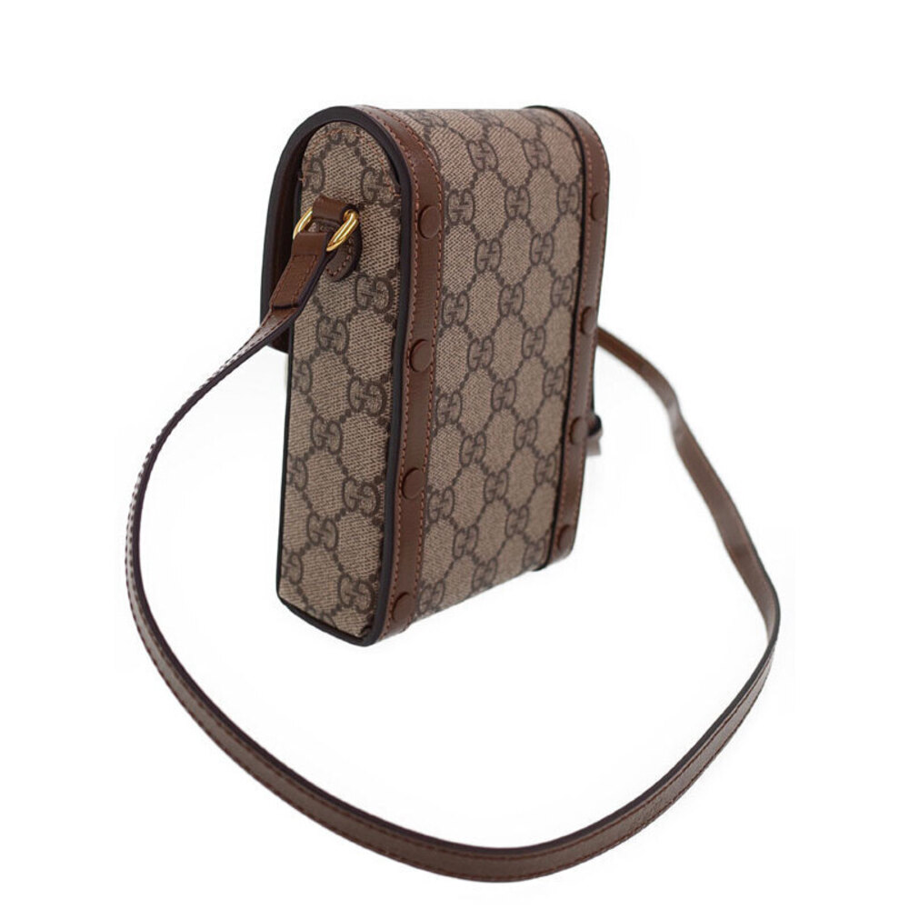 Gucci Horsebit Supreme GG ebony beige 1955 Brown canvas Bag